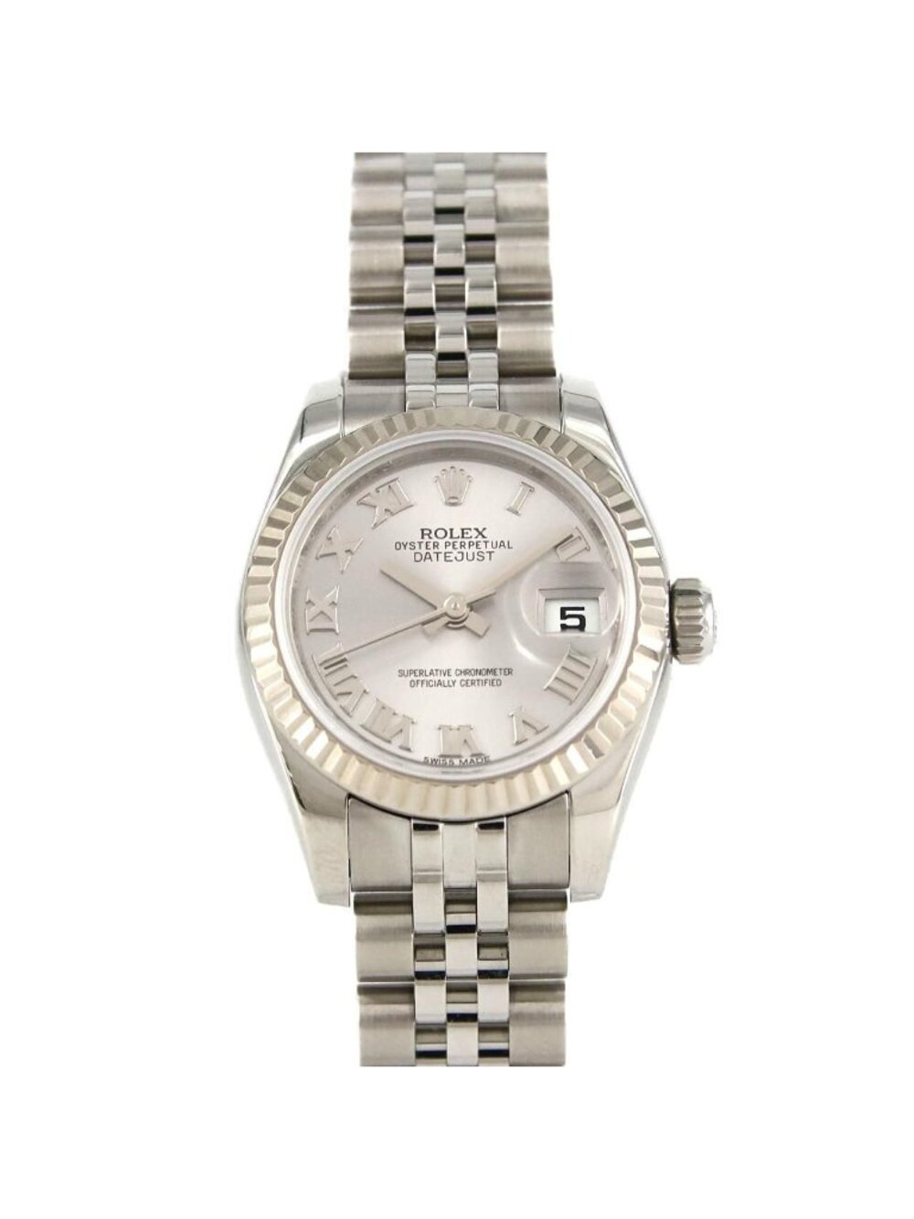 Rolex Datejust Stainless Steel White Gold Automatic Watch